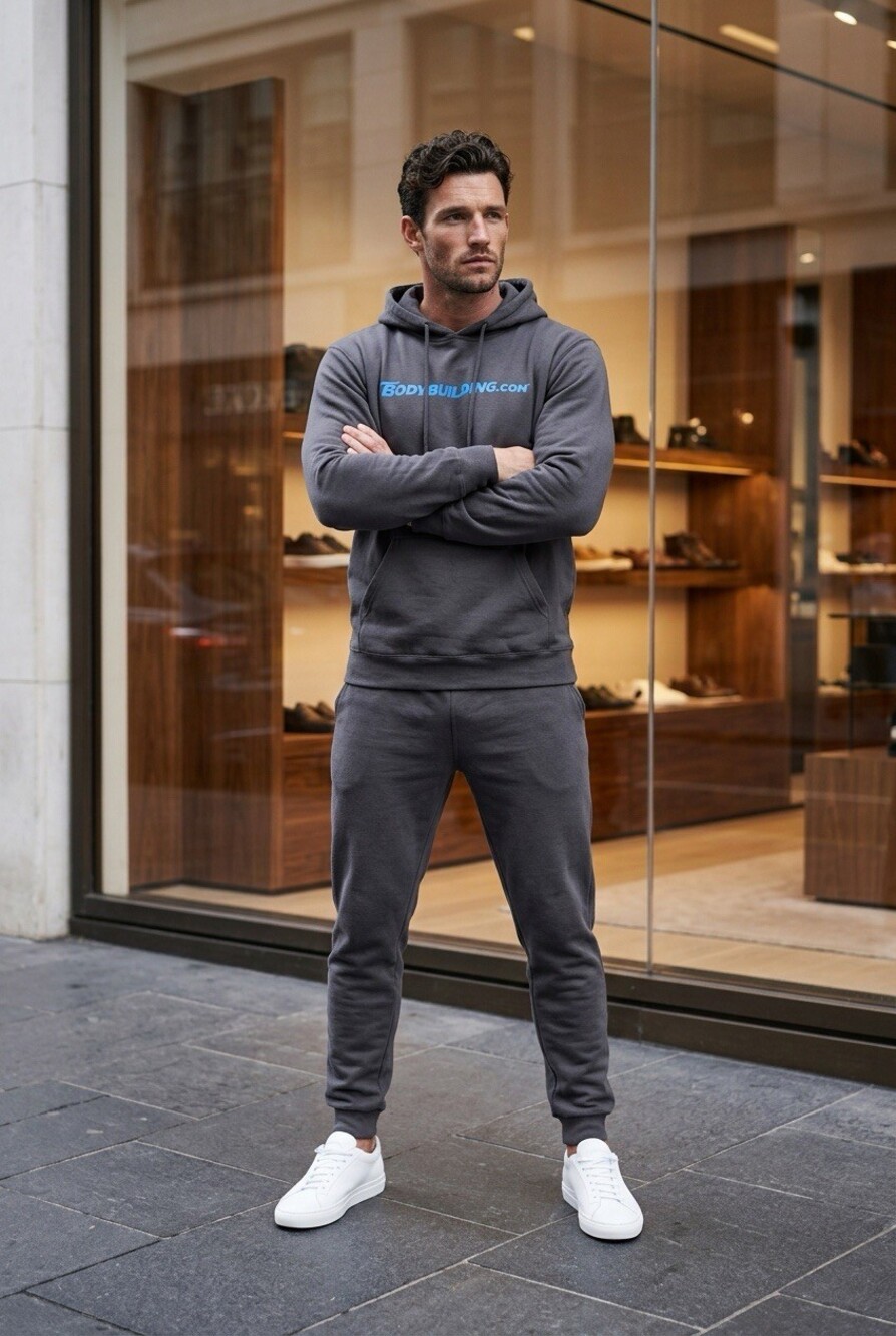 Bodybuilding.com Hoodie Men's Extra Large Pullover Logo Sweatshirt
